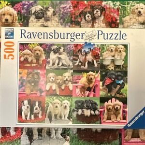 Ravensburger "Puppy Pals" 500 Piece Puzzle – Complete, Great Quality (2015)